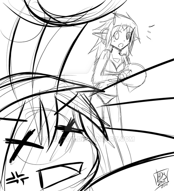 600x657 Quick Sketch Sea Lisa And Momo