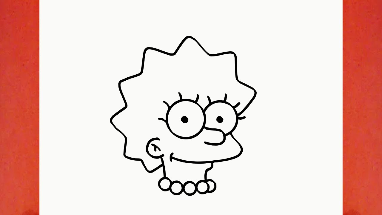 1280x720 How To Draw Lisa Simpson From The Simpsons