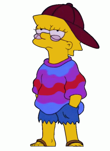 364x498 Lisa Simpson Hippie Gif
