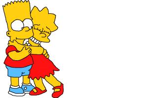 300x200 Bart And Lisa Simpson