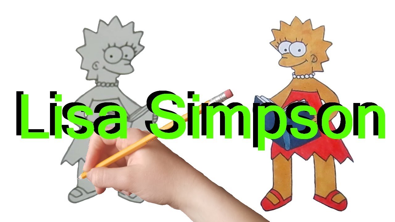 1280x720 Drawing Lisa Simpson Day