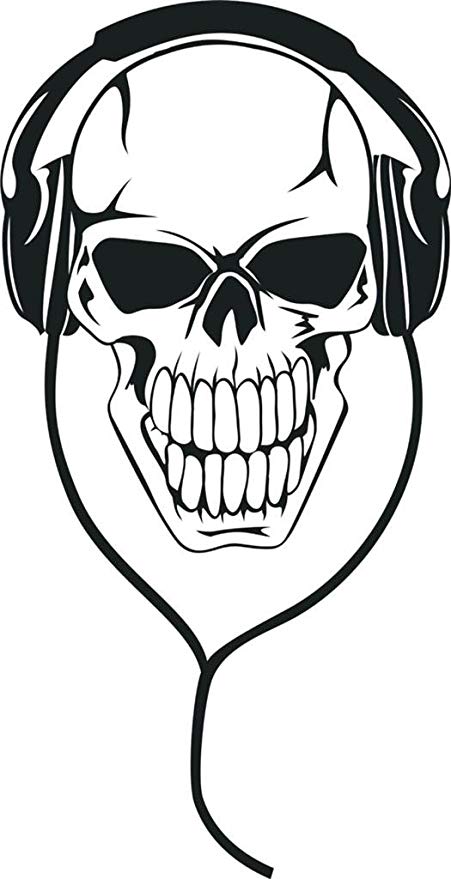 451x879 Skull Listen Music