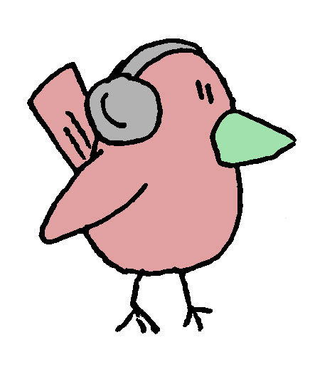 436x522 Bird Listening To Music Michael Gage