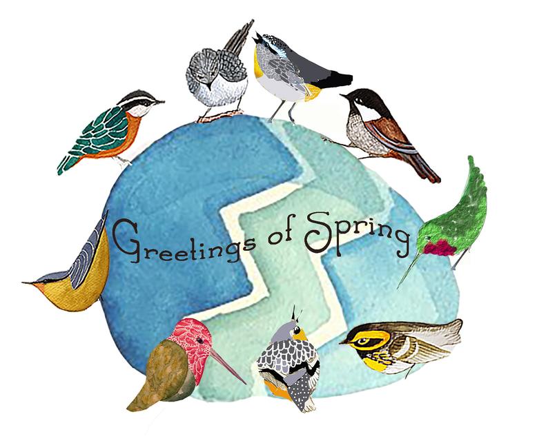 794x643 Custom Little Birds Easter Cardhandmade Bird Cardsongbirds Etsy