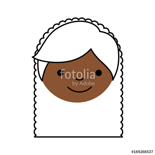 500x500 Cute Little Black Girl Character Vector Illustration Design Stock