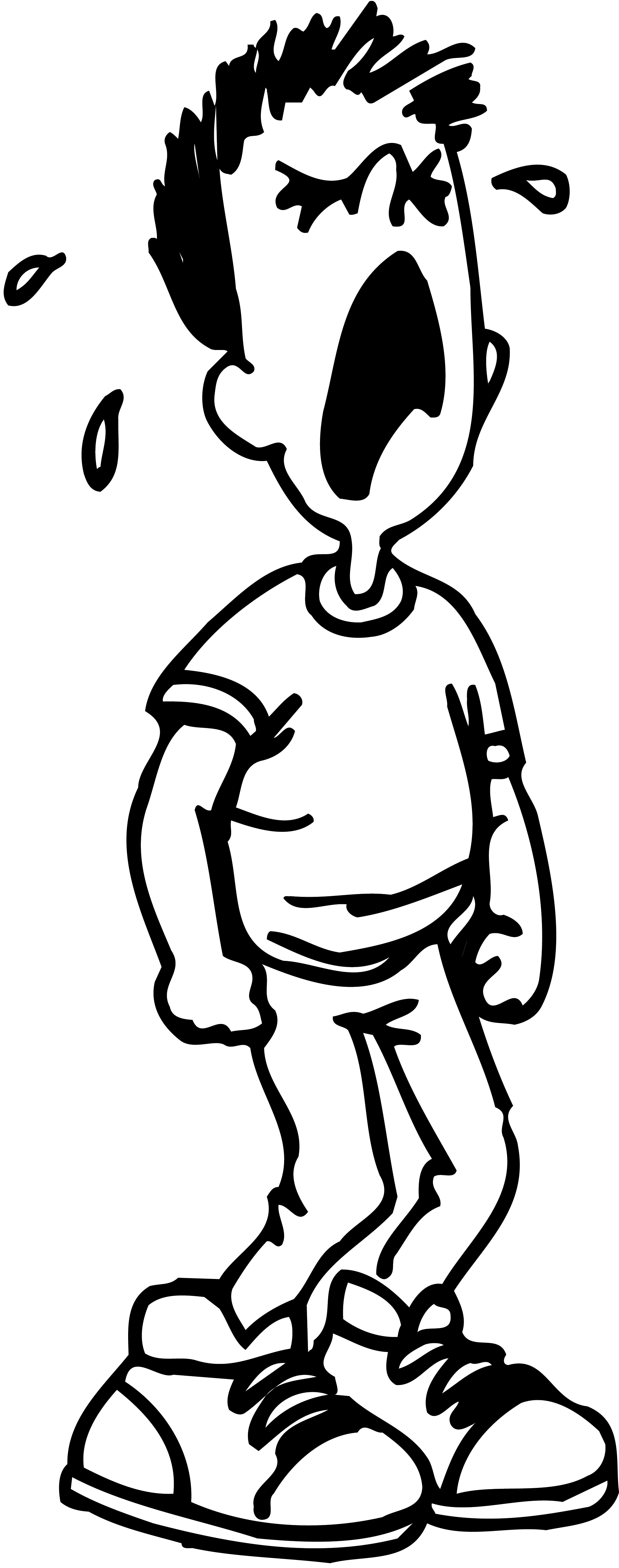 2000x5067 Angry Little Boy Drawing Screaming Clipart Than Happy Clip Art