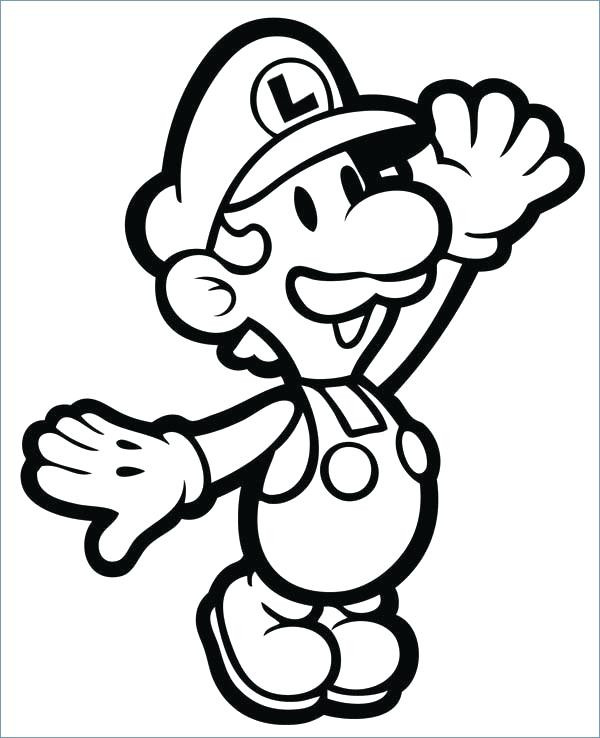 600x738 Little Einsteins Coloring Pages Free Luxury Luigi Coloring Pages