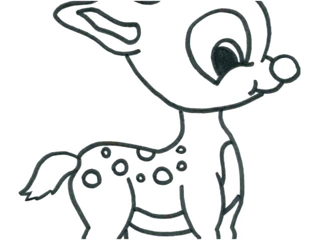 640x480 Cute Little Elephant Coloring