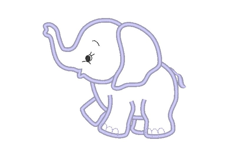 794x480 Little Elephant Machine Embroidery Applique Designs Assorted Etsy