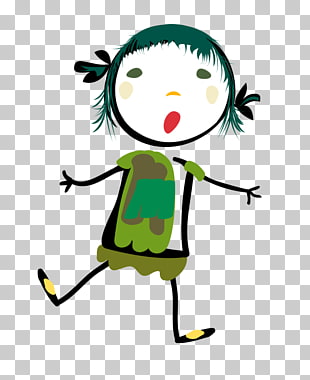 Little Girl Cartoon Drawing