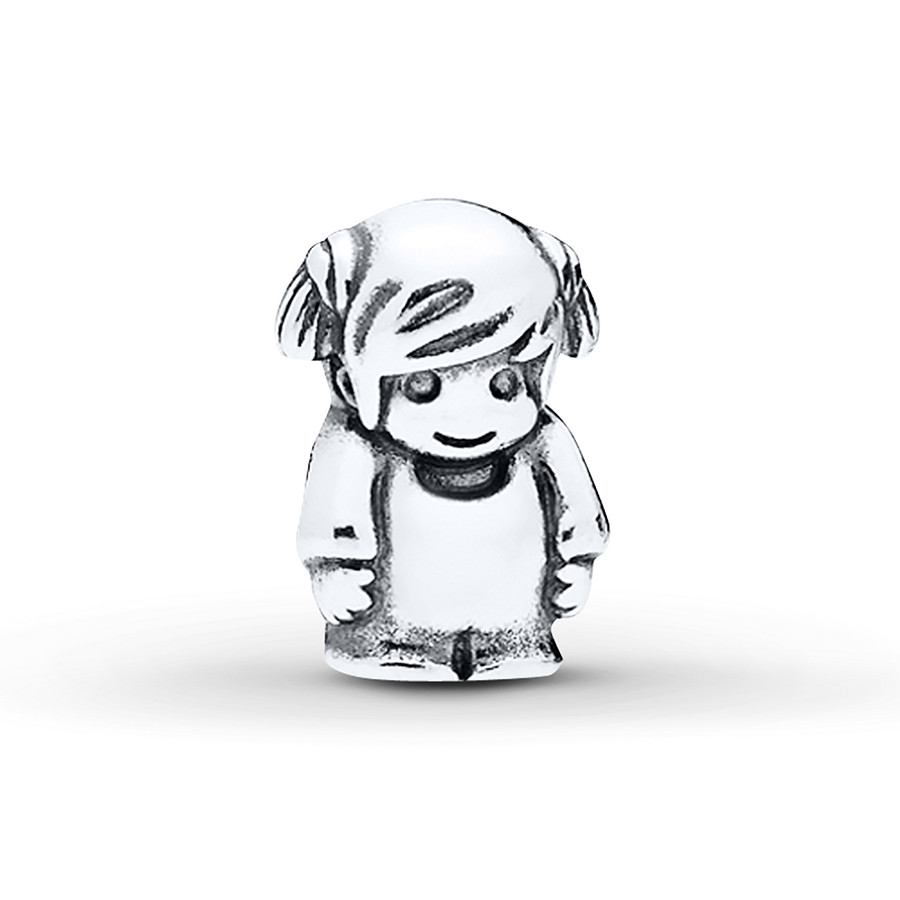 900x900 Pandora Petite Locket Charm Little Girl Sterling Silver