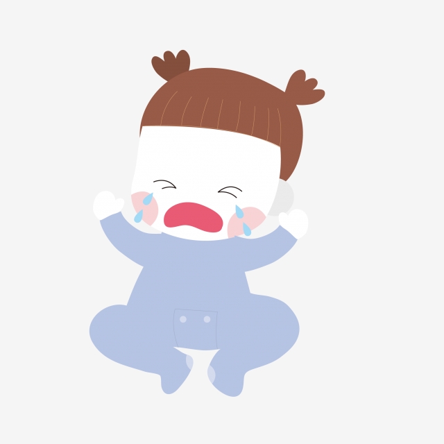640x640 The Child Is Crying, Cry, Little Girl, Decoration Png Image