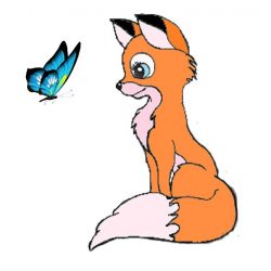 250x250 Cute Fox And Wolf Drawing Animal Arctic Easy Anime Ajedrezdeen