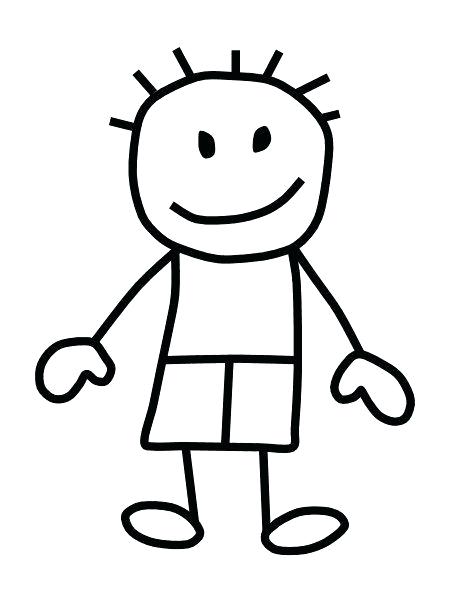450x600 How To Draw Little Boy Step Draw Boy Easy