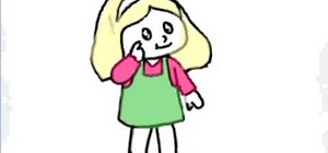 300x140 How To Draw A Cartoon Figure Of A Little Girl Drawing