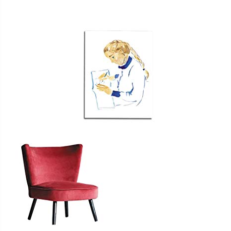 466x466 Longbuyer Mural Decoration Little Girl Drawing