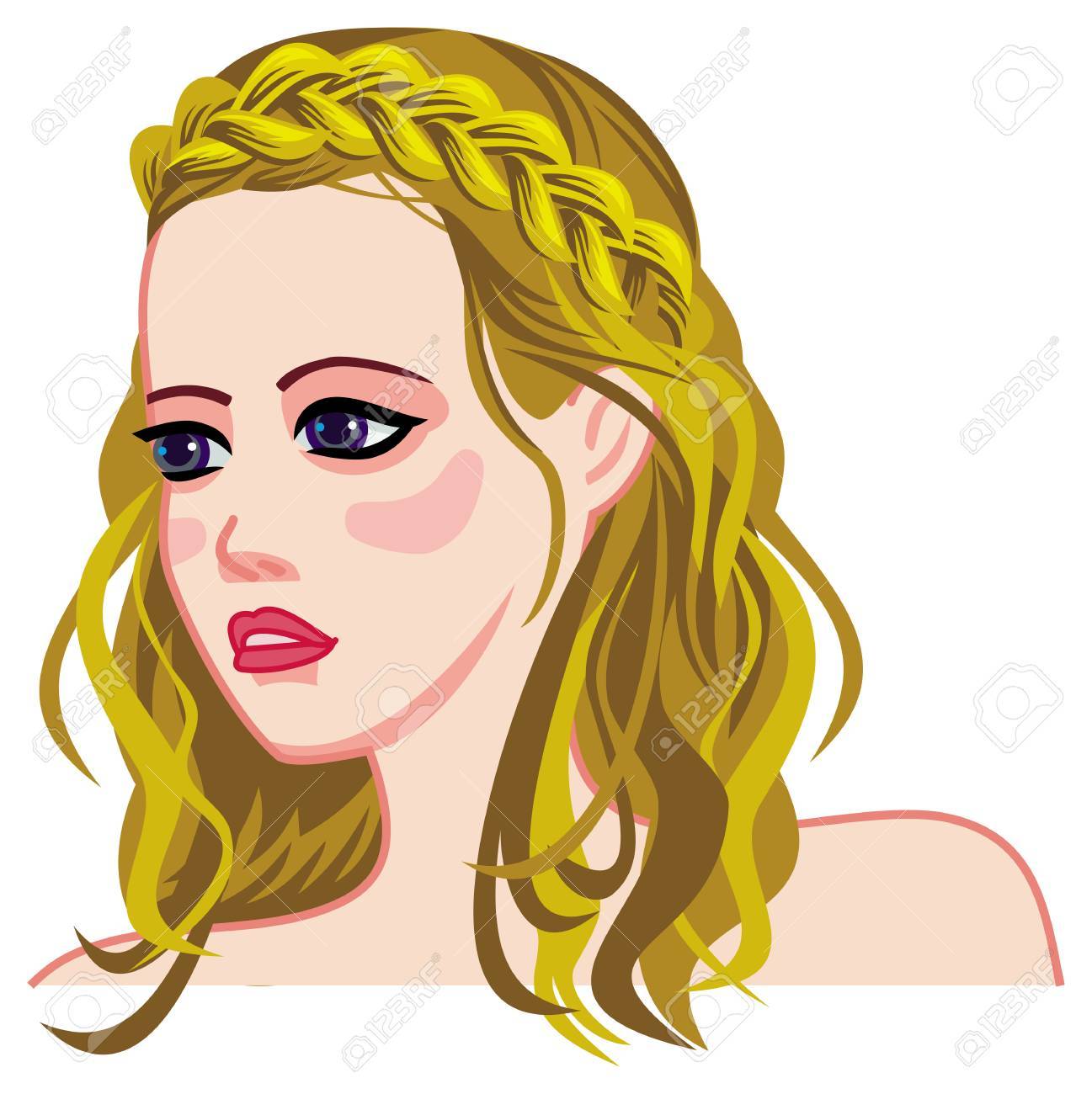 1297x1300 Collection Of Free Curled Clipart Woman's Face Download On Ui Ex