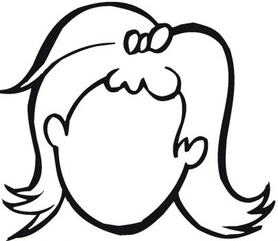 404x350 Drawing Clipart Little Girl Coloring