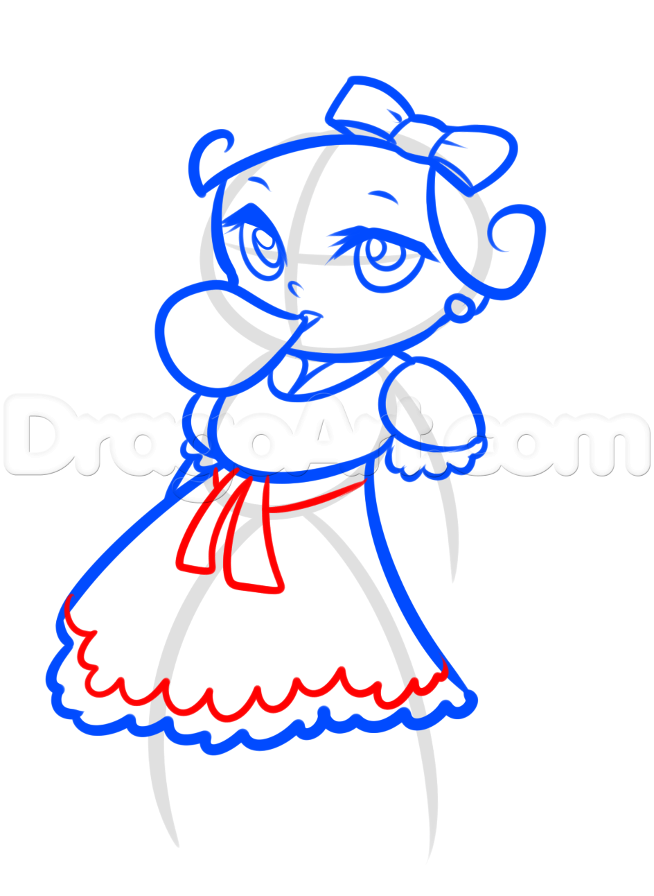 944x1292 How To Draw A Little Girl, Step