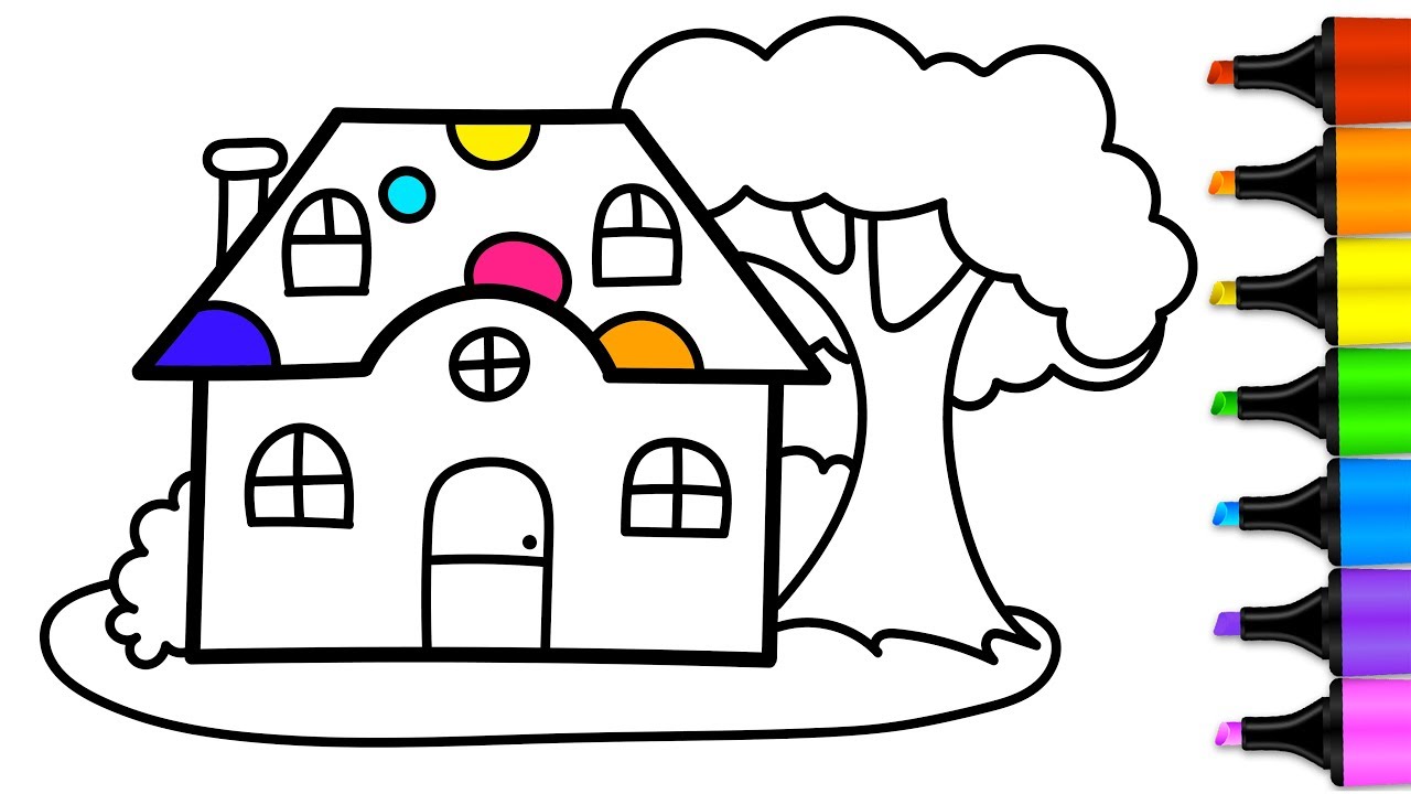 Little House Drawing | Free download on ClipArtMag