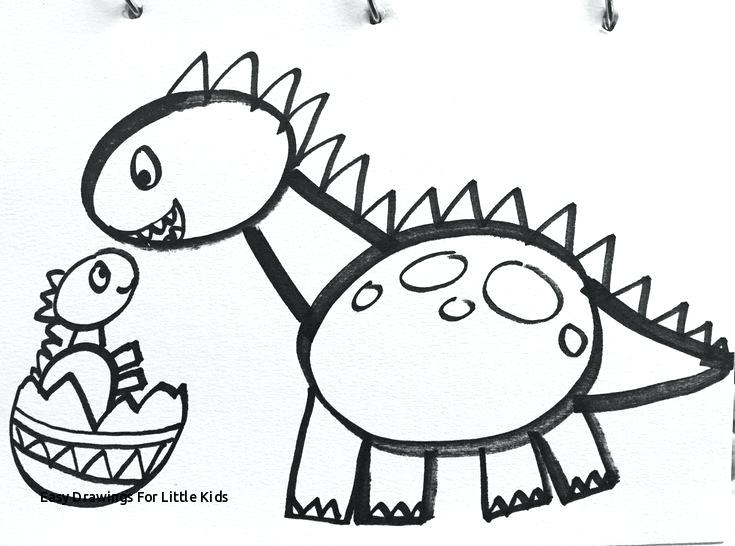 735x546 Dinosaur Drawings For Kids
