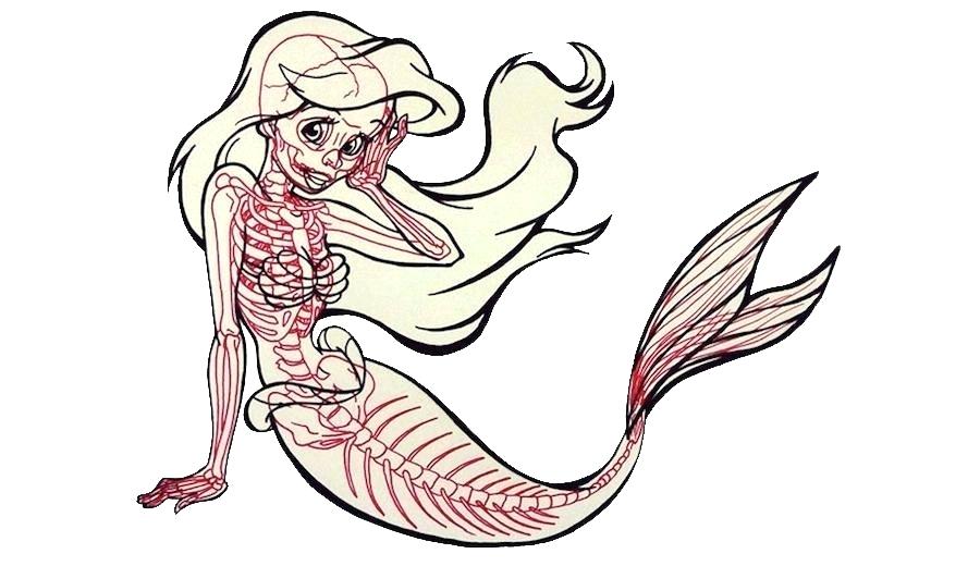 900x520 How To Draw A Cartoon Mermaid Drawing Mermaid Cartoon Character