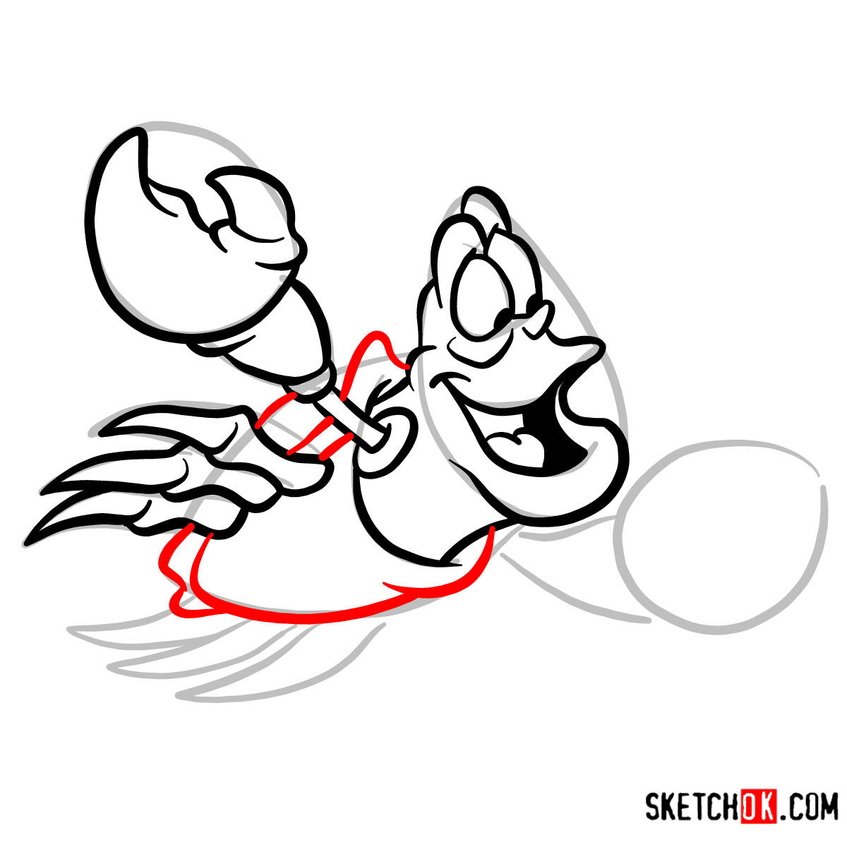 1200x1200 How To Draw Sebastian The Little Mermaid