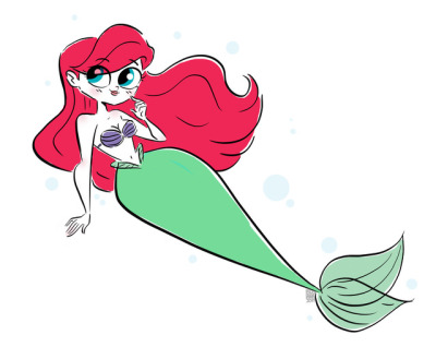 400x318 Pin Up Little Mermaid Tumblr