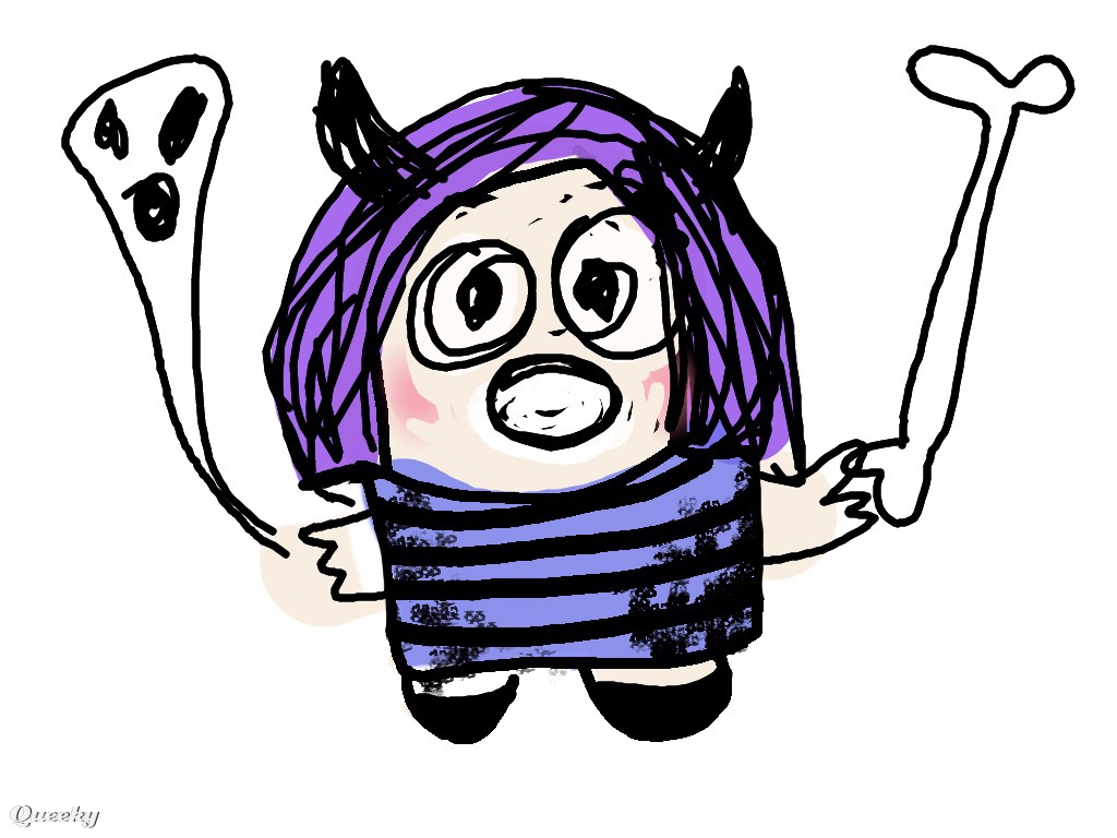 1024x768 Little Monster Girl A Creepy Speedpaint Drawing