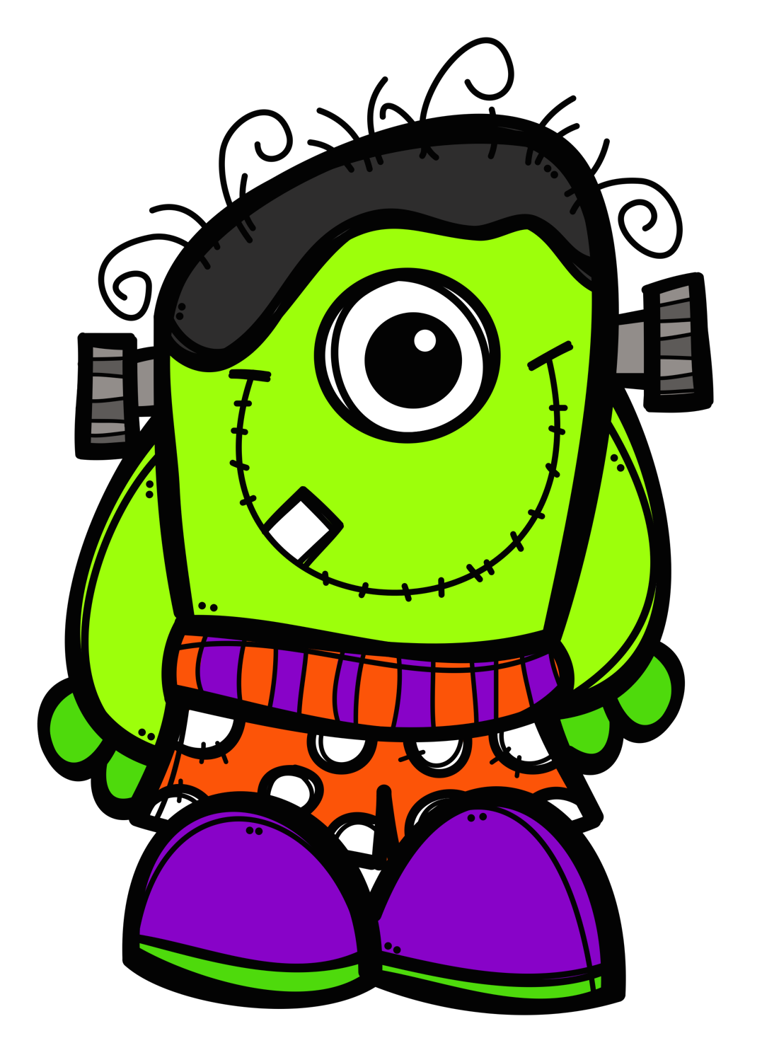 1077x1491 Monsters Halloween Drawings, Monster