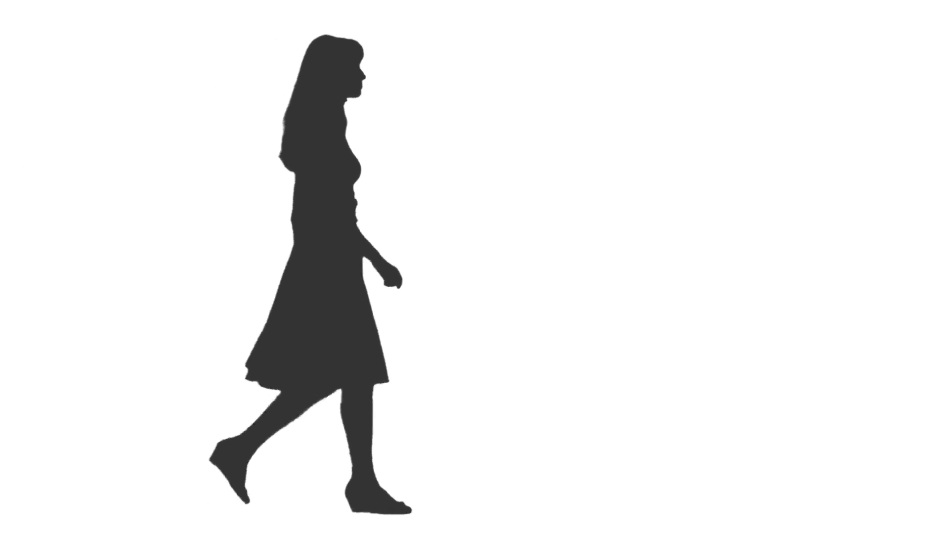 1920x1080 Silhouette Of A Little Girl Walking