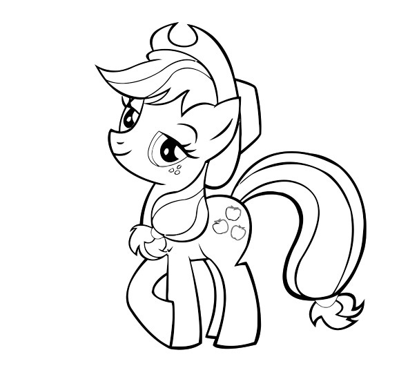578x546 My Little Pony Coloring Pages To Color Online Download