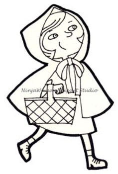 237x350 Little Red Riding Hood Clip Art