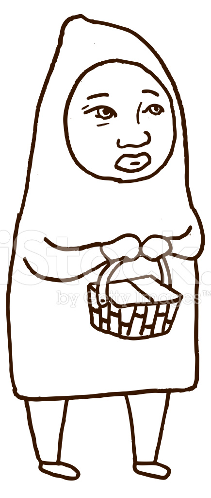 435x1024 Little Red Riding Hood Drawing Stock Photos