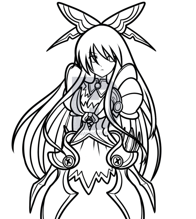 645x720 How To Draw Tohka Yatogami From Date A Live, Step