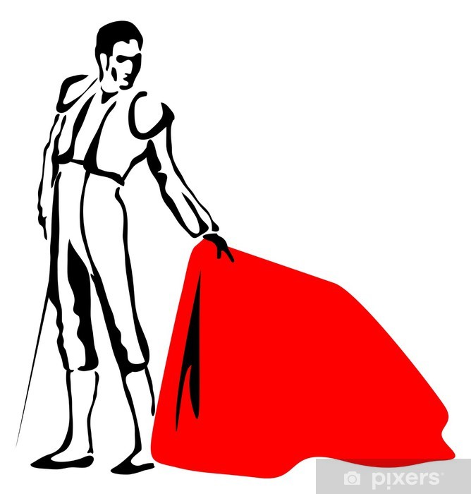 668x700 Toreador Sketch Drawing Wall Mural We Live To Change