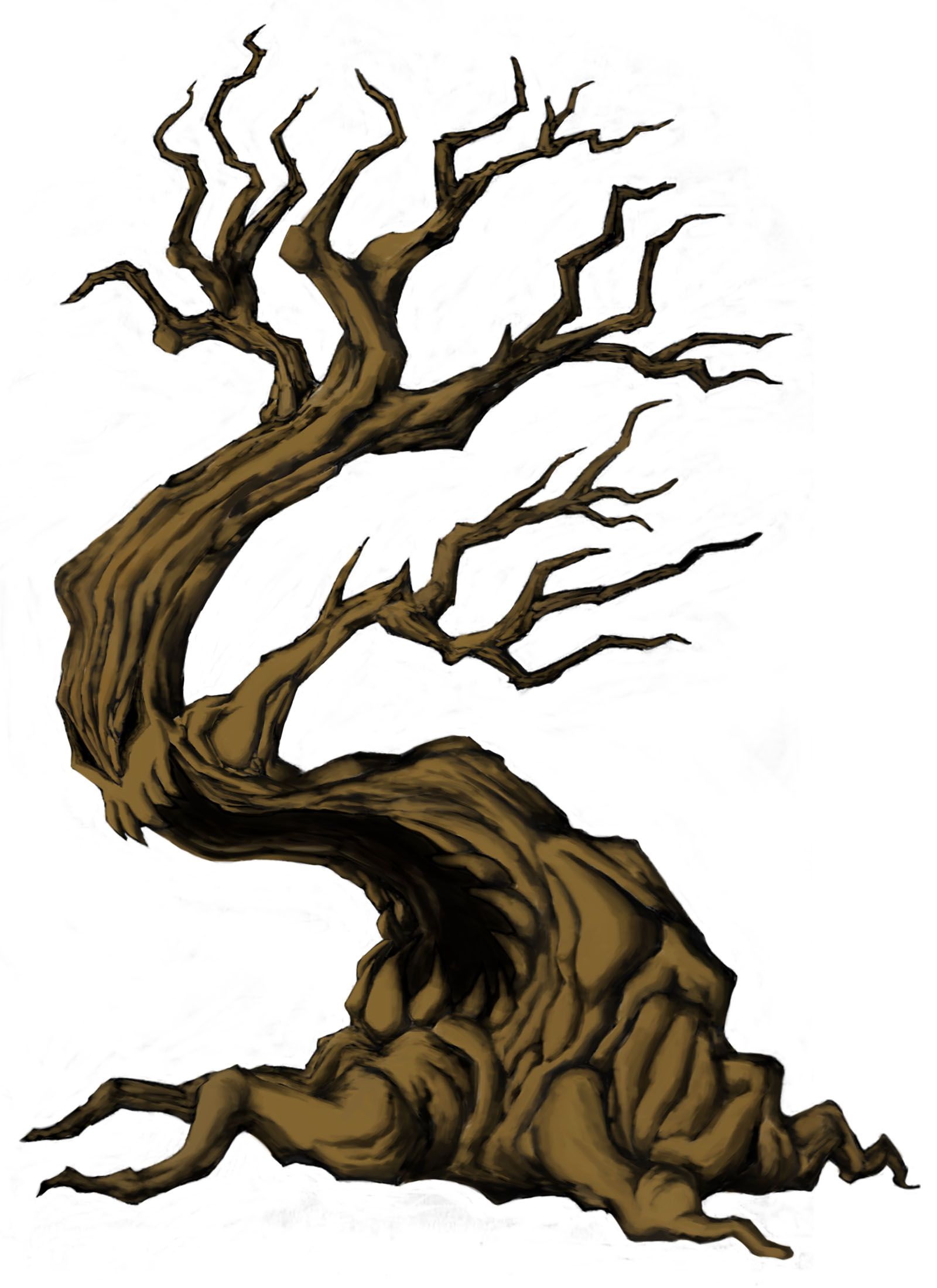1600x2200 Creepy Tree Art Scary Tree Drawing Untitled