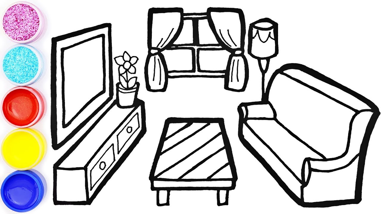 Living Room Drawing | Free download on ClipArtMag