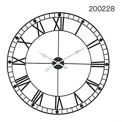 425x425 Znzbzt Iron Art Deco Mute Quartz Clock Living Room