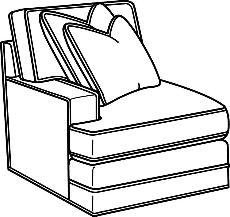 750x708 Lexington Living Room Townsend Laf Chair