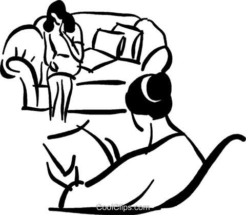 480x419 People Relaxing In The Living Room Royalty Free Vector Clip Art