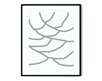 340x270 Abstract Line Art Etsy