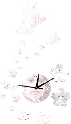 228x400 Aenmil Moisture Waterproof Butterfly Mirror Watch Wall