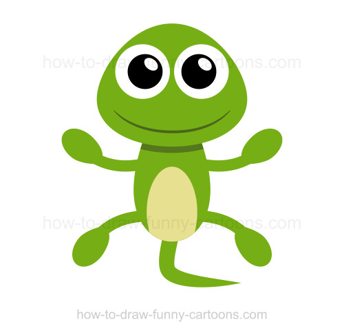 500x487 How To Draw A Lizard