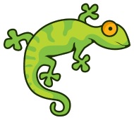 190x171 Lizard Gecko Reptile Animal Wildlife Vector Image Iphone