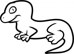 Lizard Line Drawing | Free download on ClipArtMag