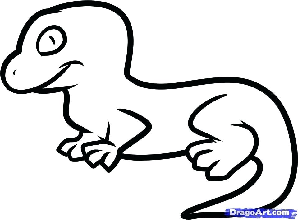 959x707 lizard to draw lizard dragon drawing step