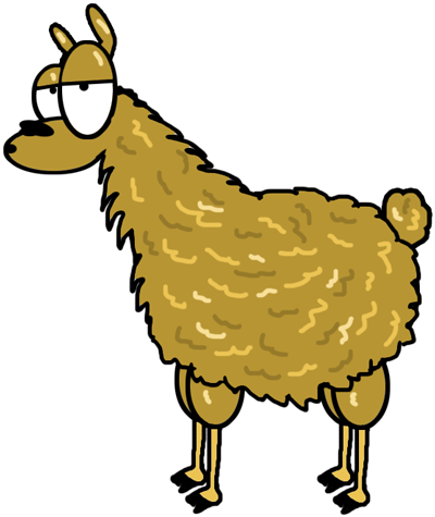 400x475 How To Draw Cartoon Llamas With Easy Step