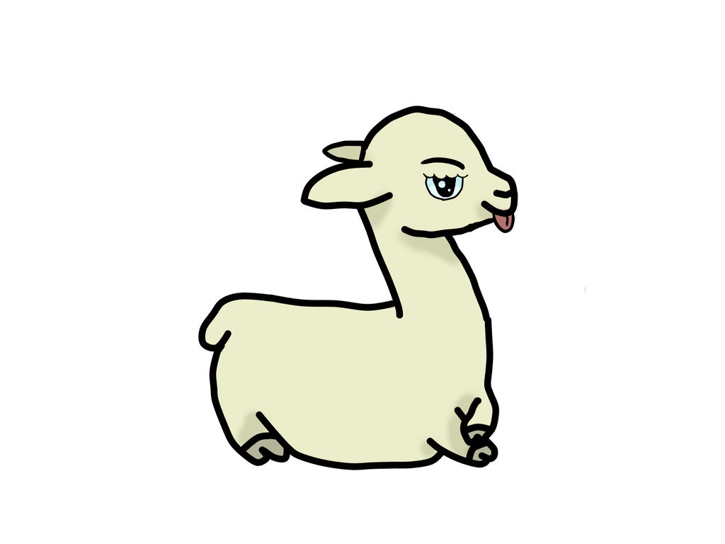 1024x768 Llama Drawing