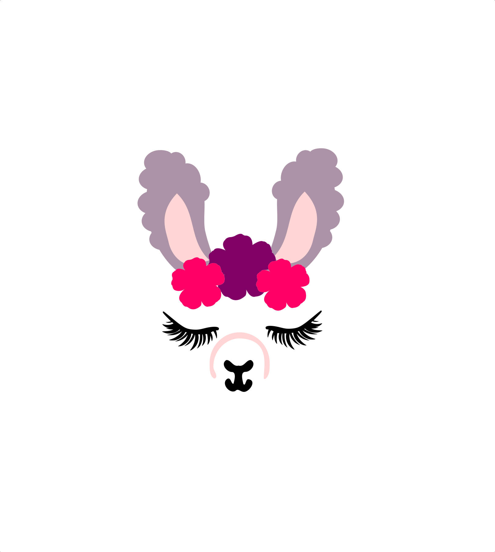 1621x1809 Llama Clipart Face